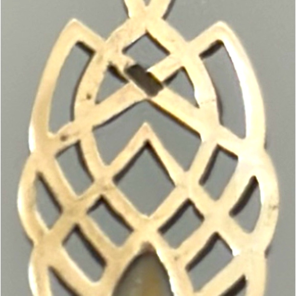 925 silver shell Intricate Silver Filigree Earrings - Picture 6 of 7